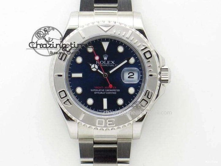 MiroTime 1227 Submariner 40mm Black Ceramic 5GF Best Edition Blue Candy Dial on Black Rubber Strap SA FashionForward 2473